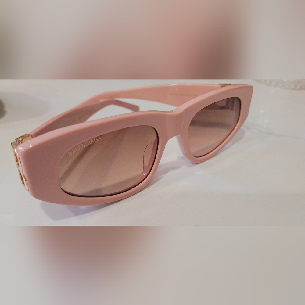 Balenciaga Blush Pink Sunglasses
